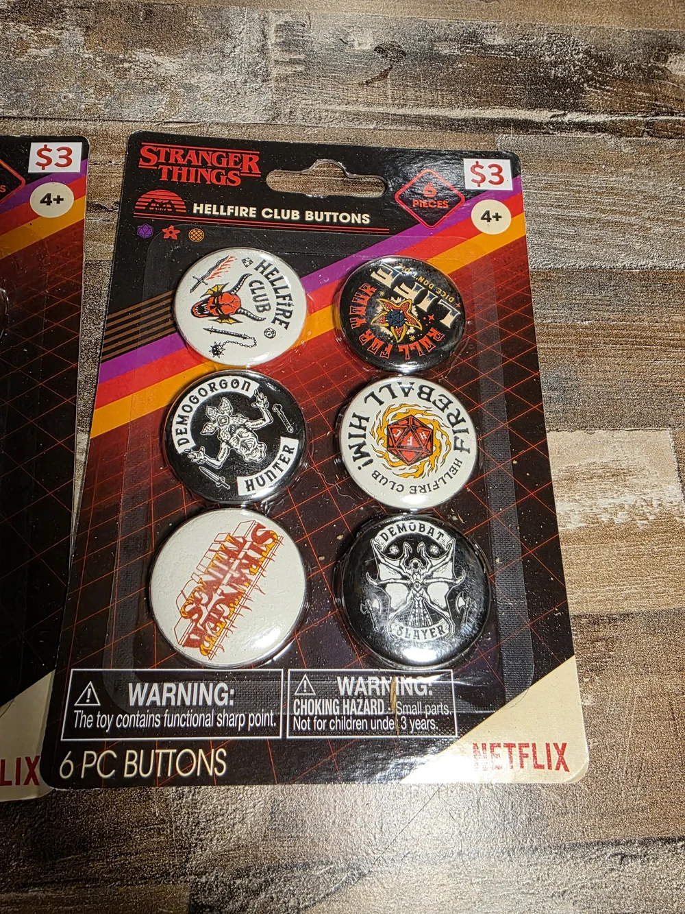 Netflix Stranger Things Party Button Pack - Multicolor Assortment